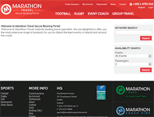 Tablet Screenshot of marathonsportsbooking.ie
